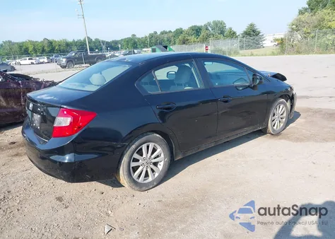 2012 Honda Civic Ex z USA, uszkodzony, nr VIN 2HGFB2F88CH508103